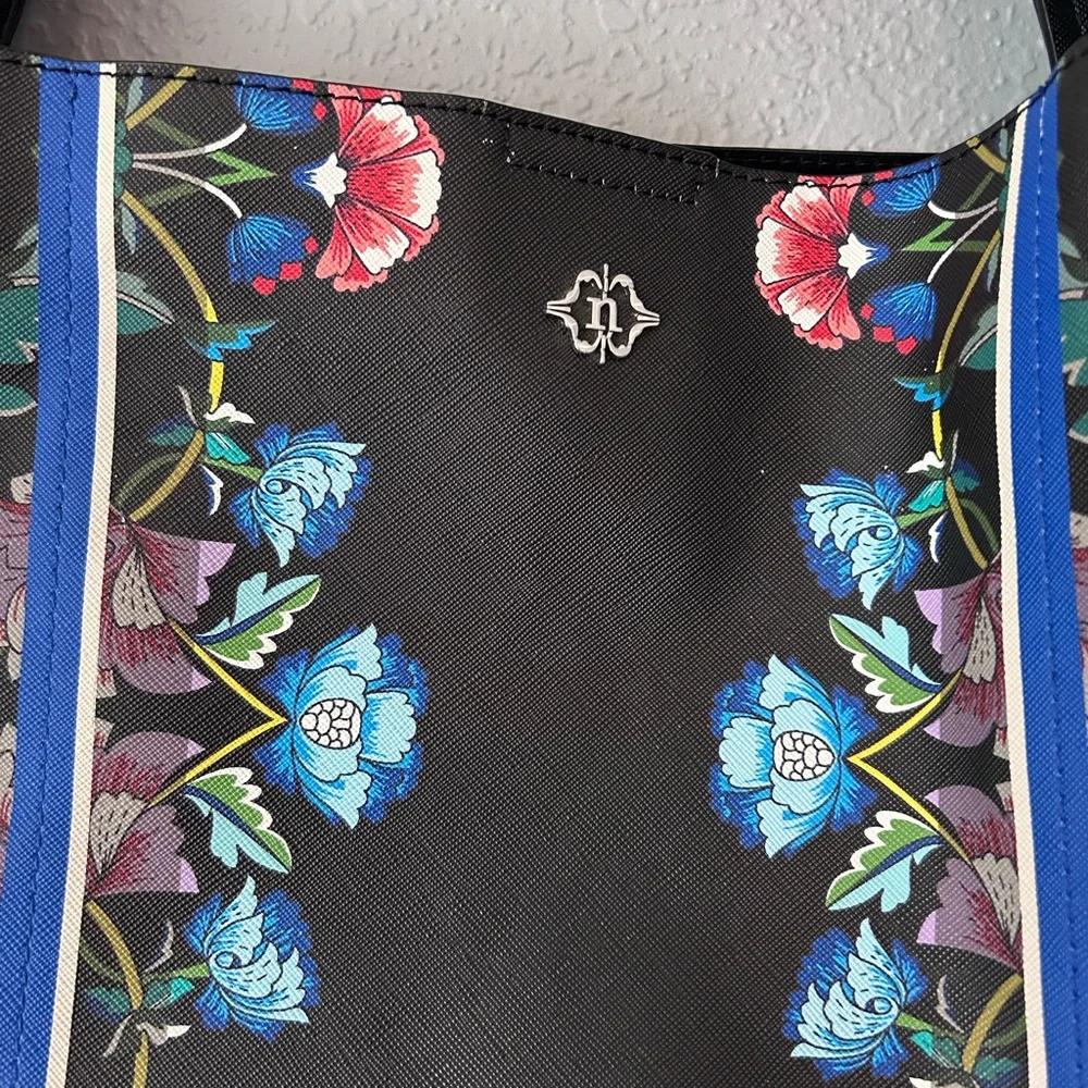 Nanette Lepore Damask Floral Tote Bag Purse